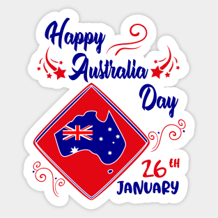 Good Australian Design, Happy Australia Day Design Cool for Australians. Sticker